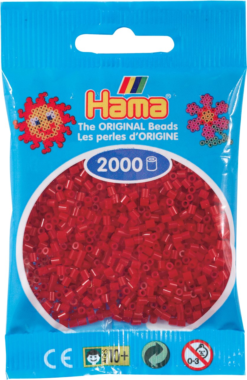 Hama mini beads 2000 pcs. dark red