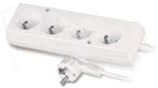 Plastrol Przedłużacz 4-gniazda z/u 10A 1,5m biały PS-470 (W-97480)