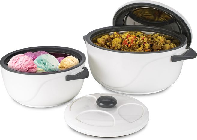 De Gusto Termomisa termos obiadowy pojemnik termiczny na żywność zestaw 2L oraz 4L