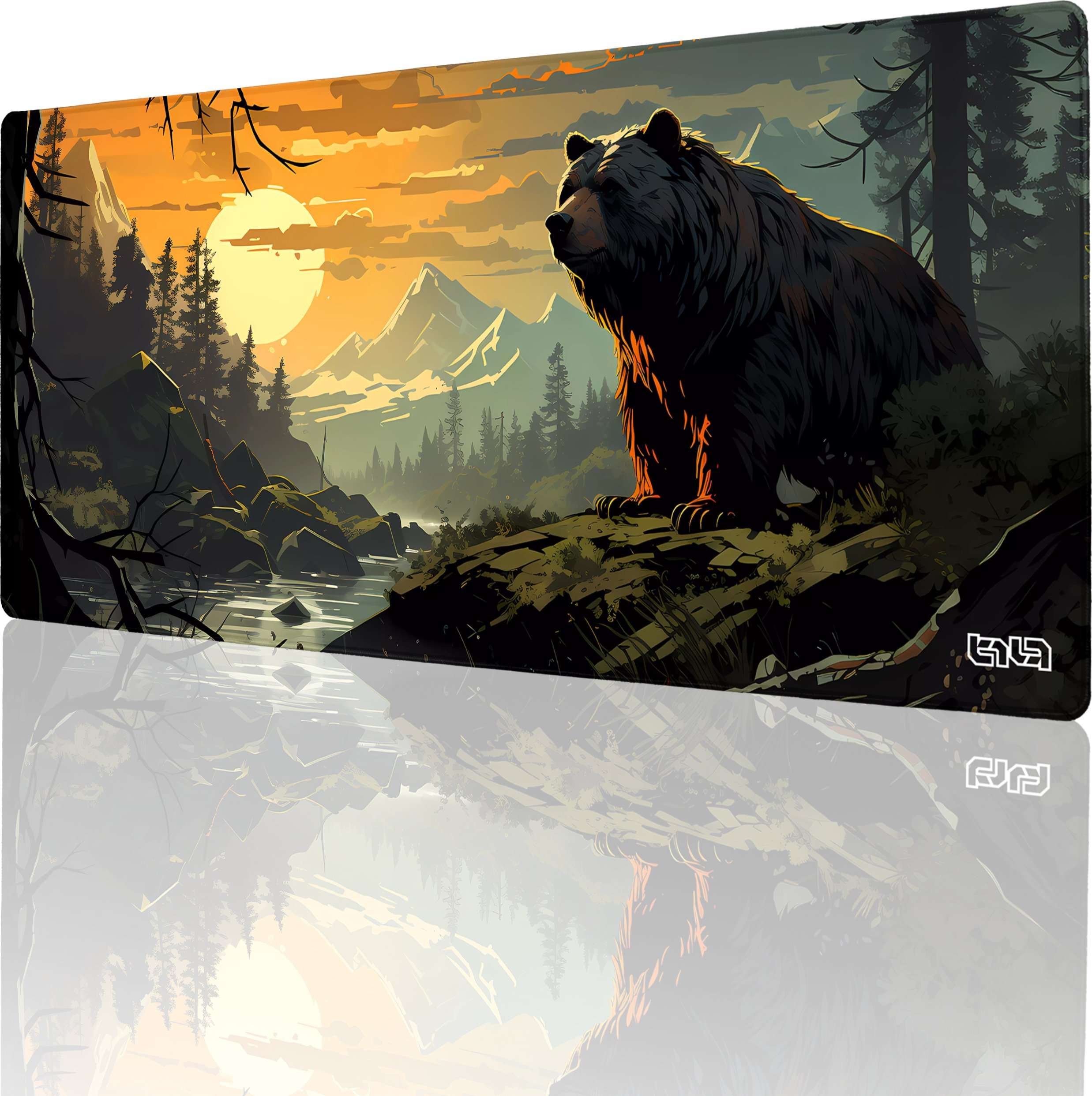 Podkładka Tilt PODKŁADKA POD KLAWIATURĘ Niedźwiedzi Las 90x40 TILT Wodoodporna Duża