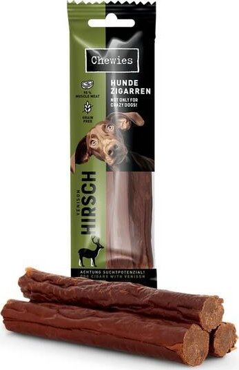 Chewies Chewies Hundezigarren Hirsch - jeleń 75g