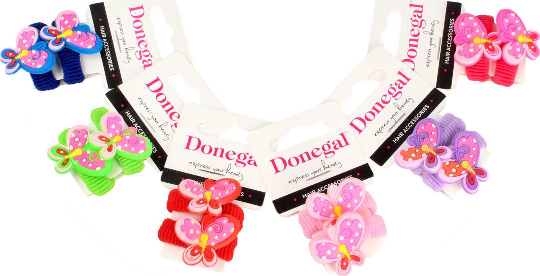 Donegal DONEGAL Ozdoby do włosów - gumki (FA-5682) - mix kolorów 1op.-2szt