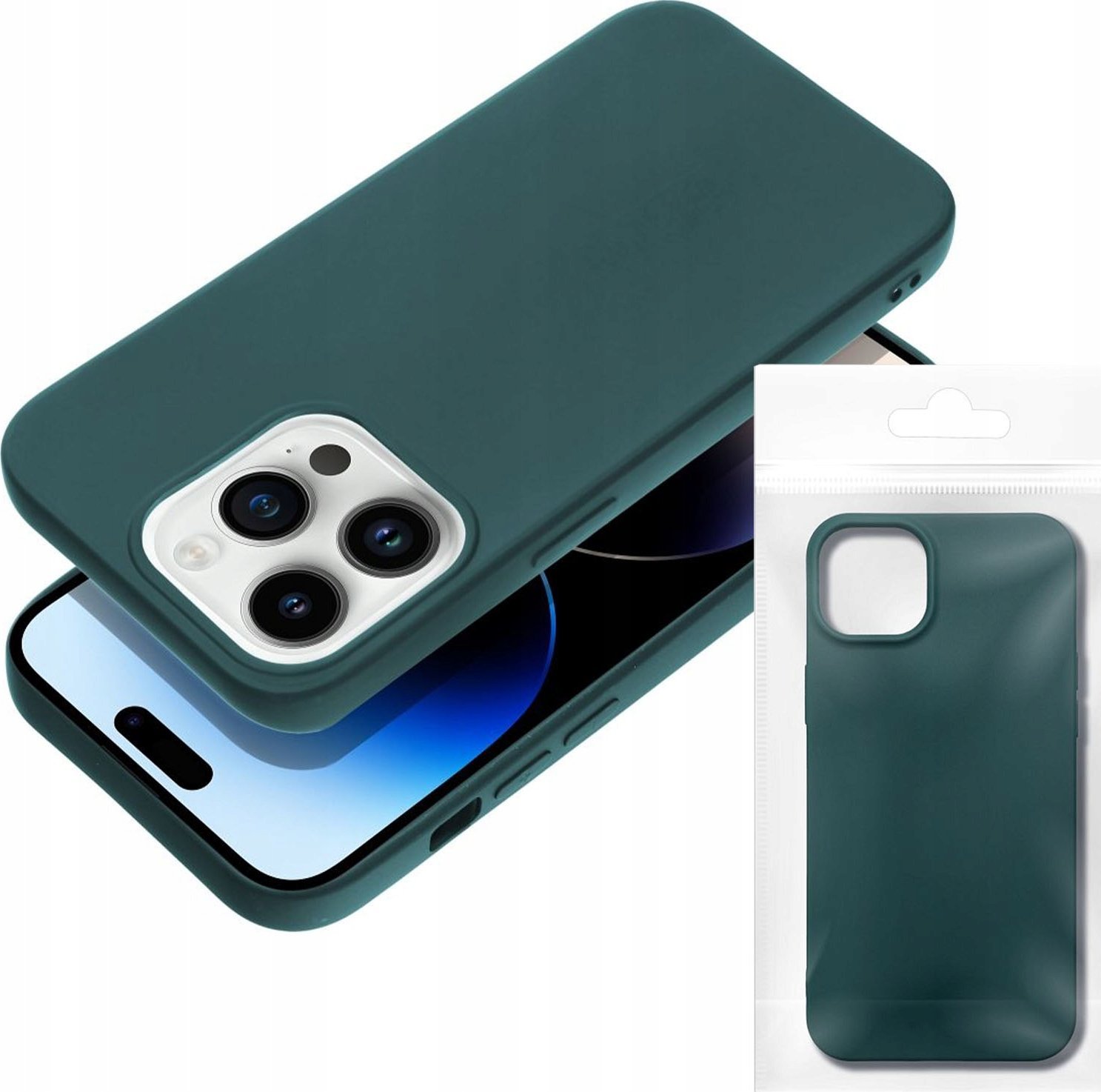 OEM Futerał MATT do HUAWEI P30 Pro ciemnozielony