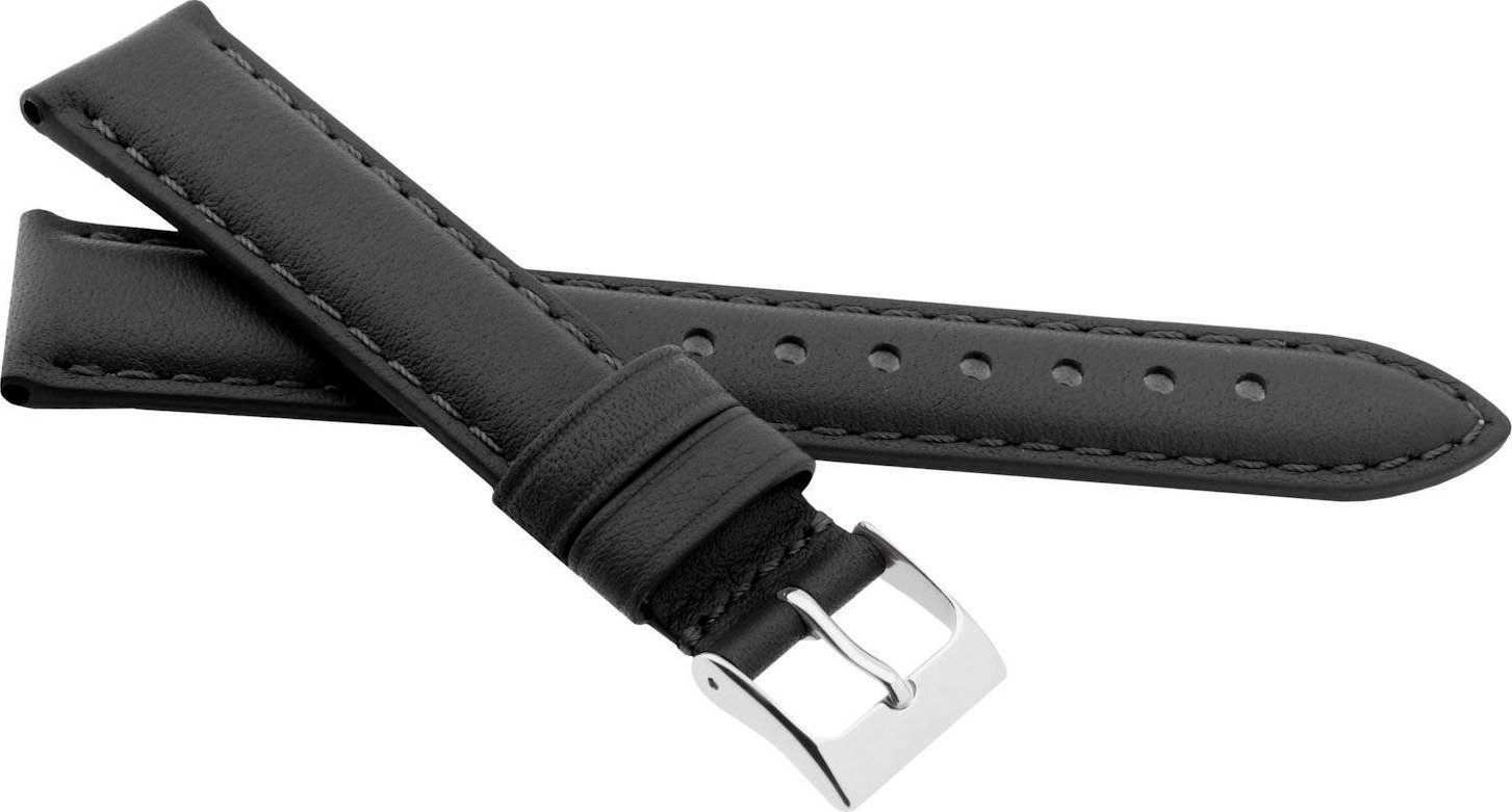 JVD Skórzany pasek do zegarka 16 mm JVD R41301-16 XL czarny