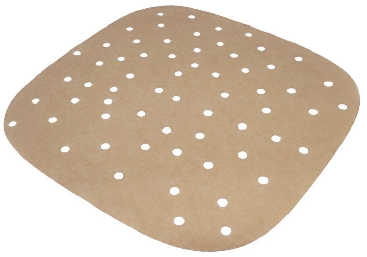 Kvadratveida papira forminas perforetas 100 gab. Air Fryer 21 7x21 7cm 8006043024449