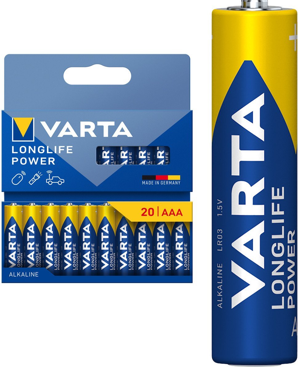 Varta 1x20 Longlife Power Micro AAA LR 03 04903121720