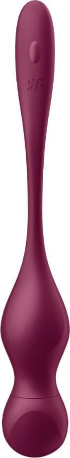 Satisfyer wibrujące kulki Love Birds Vary Connect App wine red