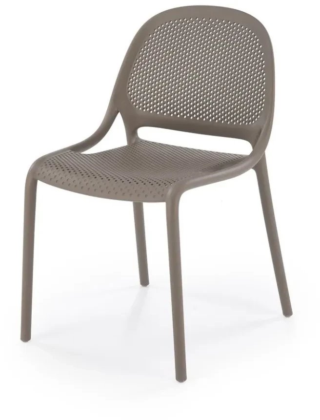 Krzesło K532 khaki z tworzywa PVC HALMAR