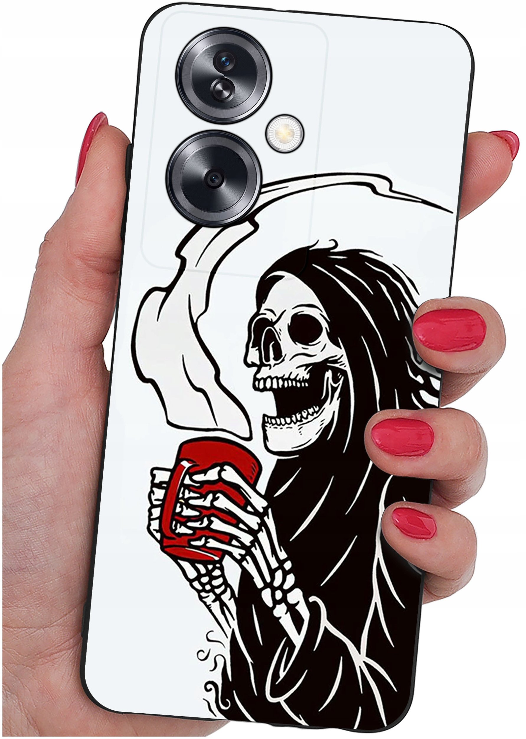 ETUI do Oppo A79 5G WZORY |SILIKONOWE MATT CASE + SZKŁO ochronne 9H