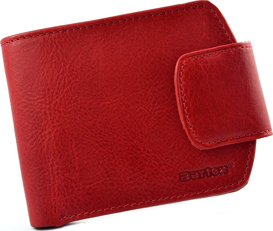 Bartex BARTEX 10012D skórzany portfel damski czerwony 10012D