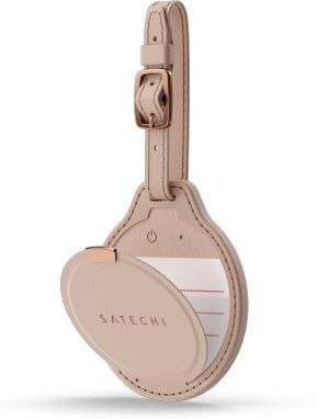 Satechi FindAll Luggage Tag - zawieszka do bagażu z lokalizatorem kompatybilna z Apple Find My (desert rose)