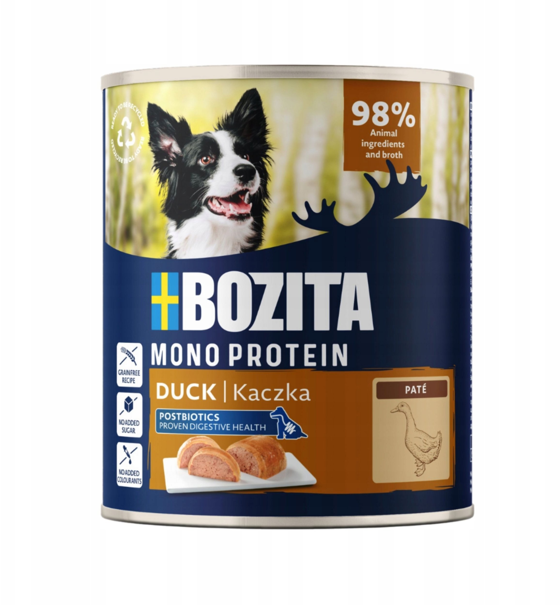 BOZITA pasztet pies kaczka 800g