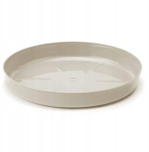 Podstawka pod doniczkę bawełniana 19,7x2,9 cm Plastikowa beżowa