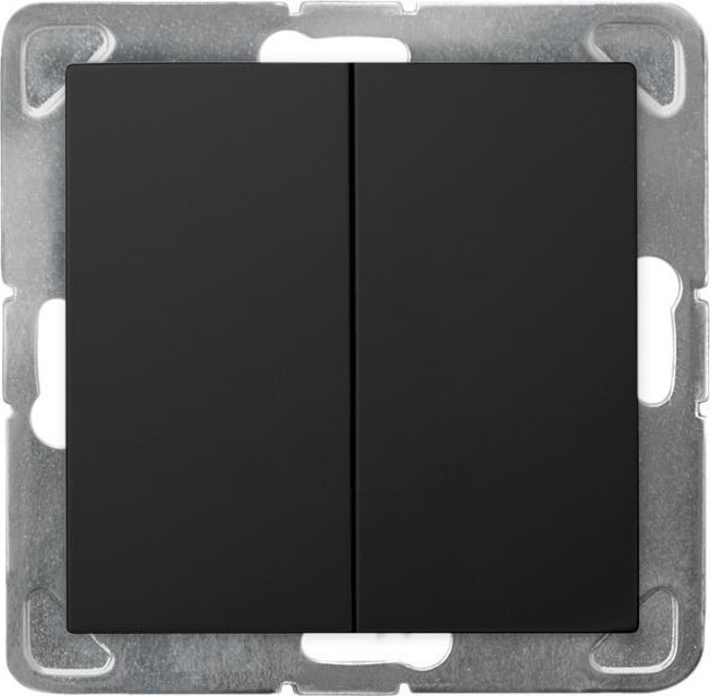 Ospel IMPRESJA Łącznik dwugrupowy świecznikowy czarny metalik ŁP-2Y/m/33