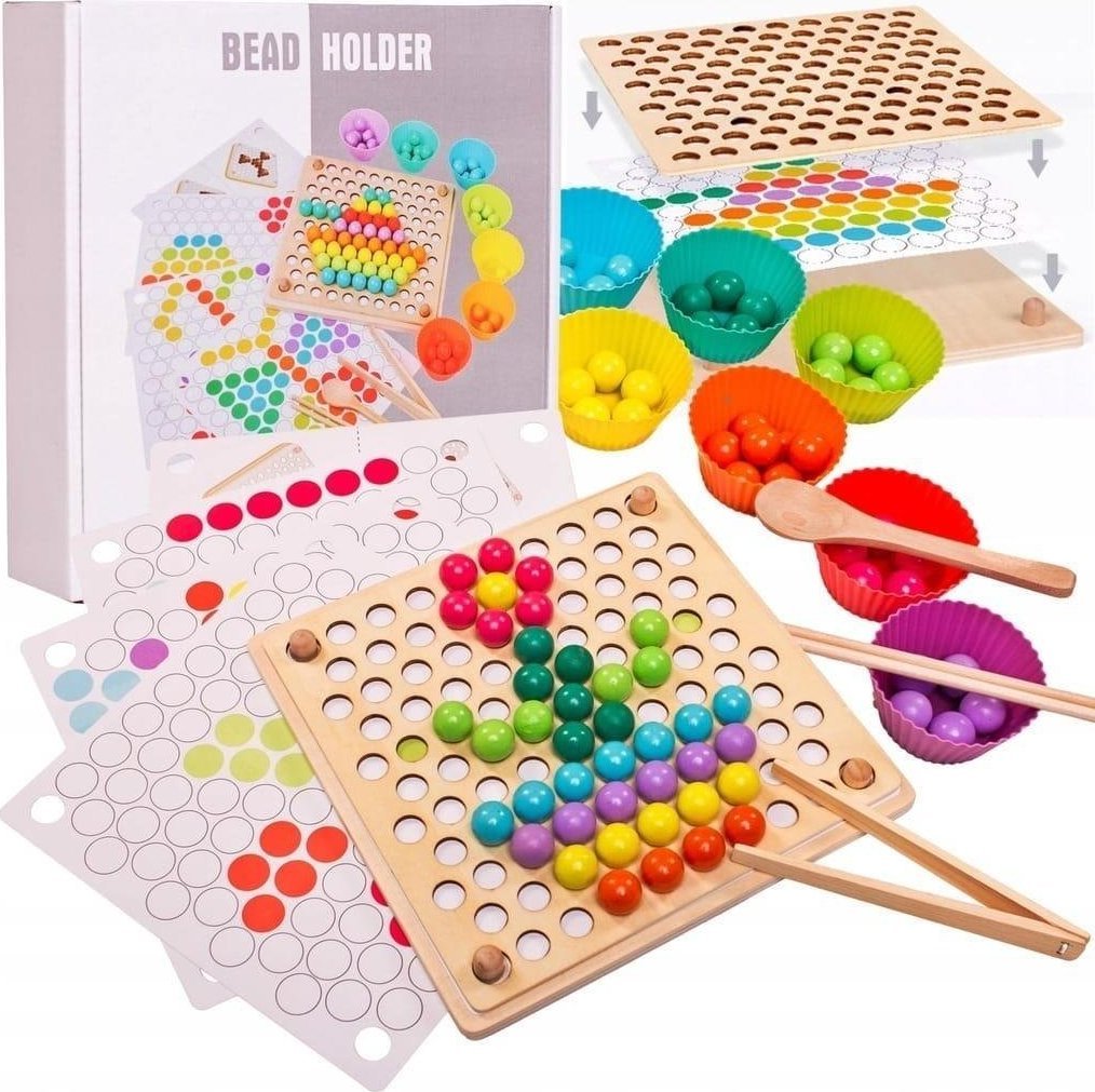 LearnHow Gra drewniana - układanka Mozaika