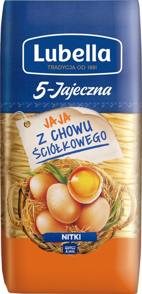 Lubella Lubella 5-Jajeczna Makaron nitki 250 g