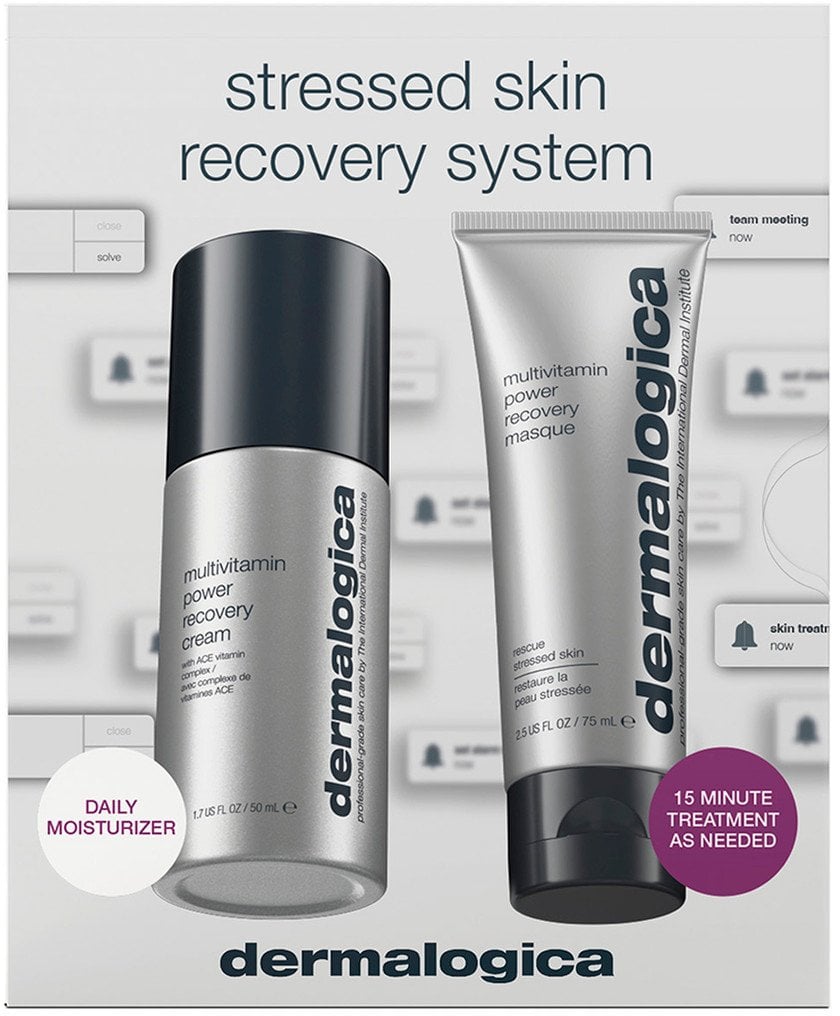 Stressed Skin Recovery System Set Dermalogica: Multivitamin Power Recovery, Recovery, Cream, For Face, 50 ml + Multivitamin Power Recovery, Anti-Stres
