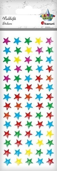 Titanum Naklejki foliowe gwiazdki 10x10 70szt.