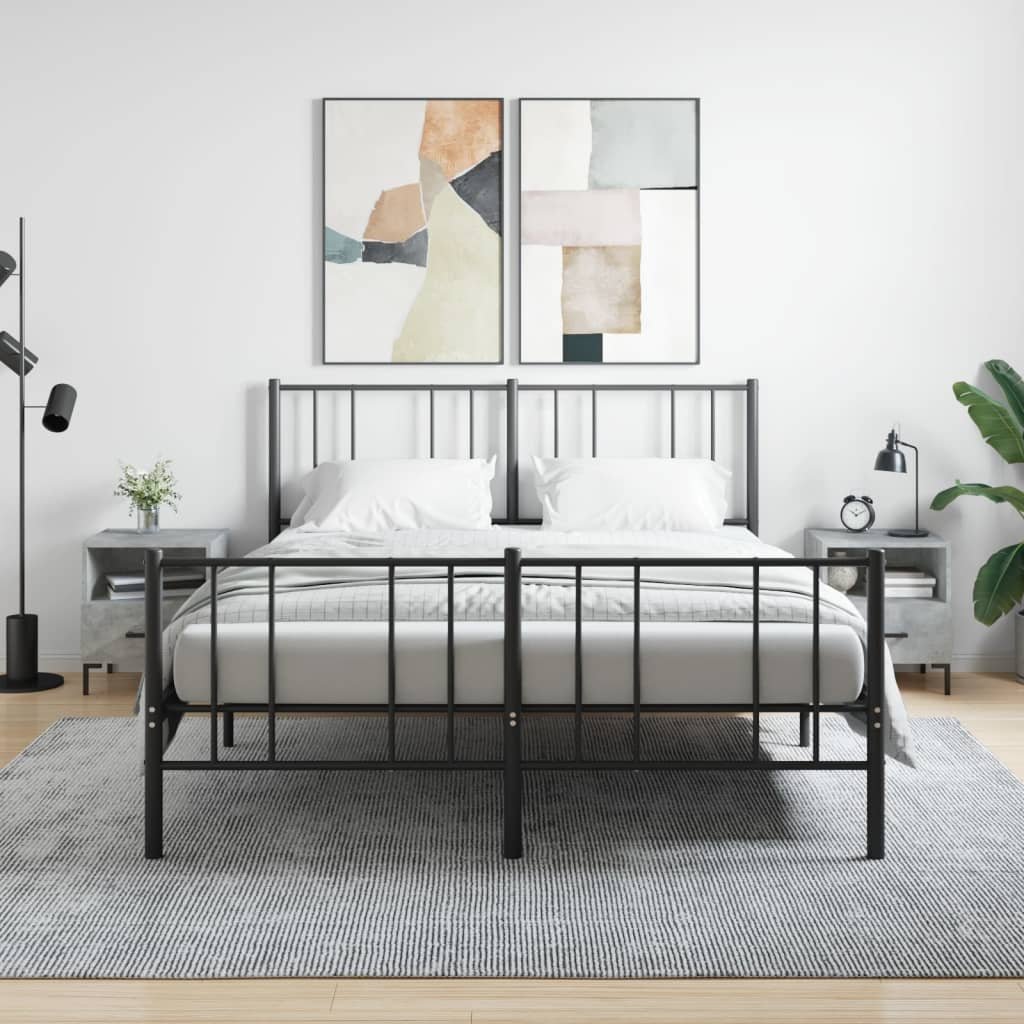 vidaXL Szafki nocne, 2 szt., szarość betonu, 40x35x47,5 cm