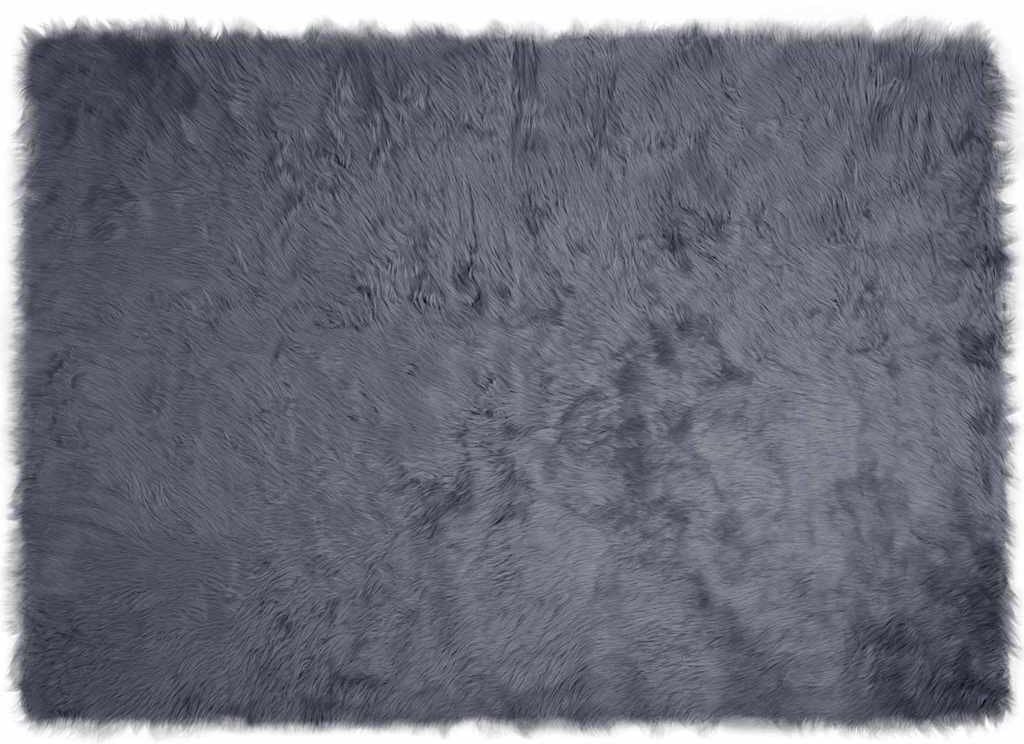 vidaXL Sztuczny dywan owczy antracytowy 140 x 200 cm