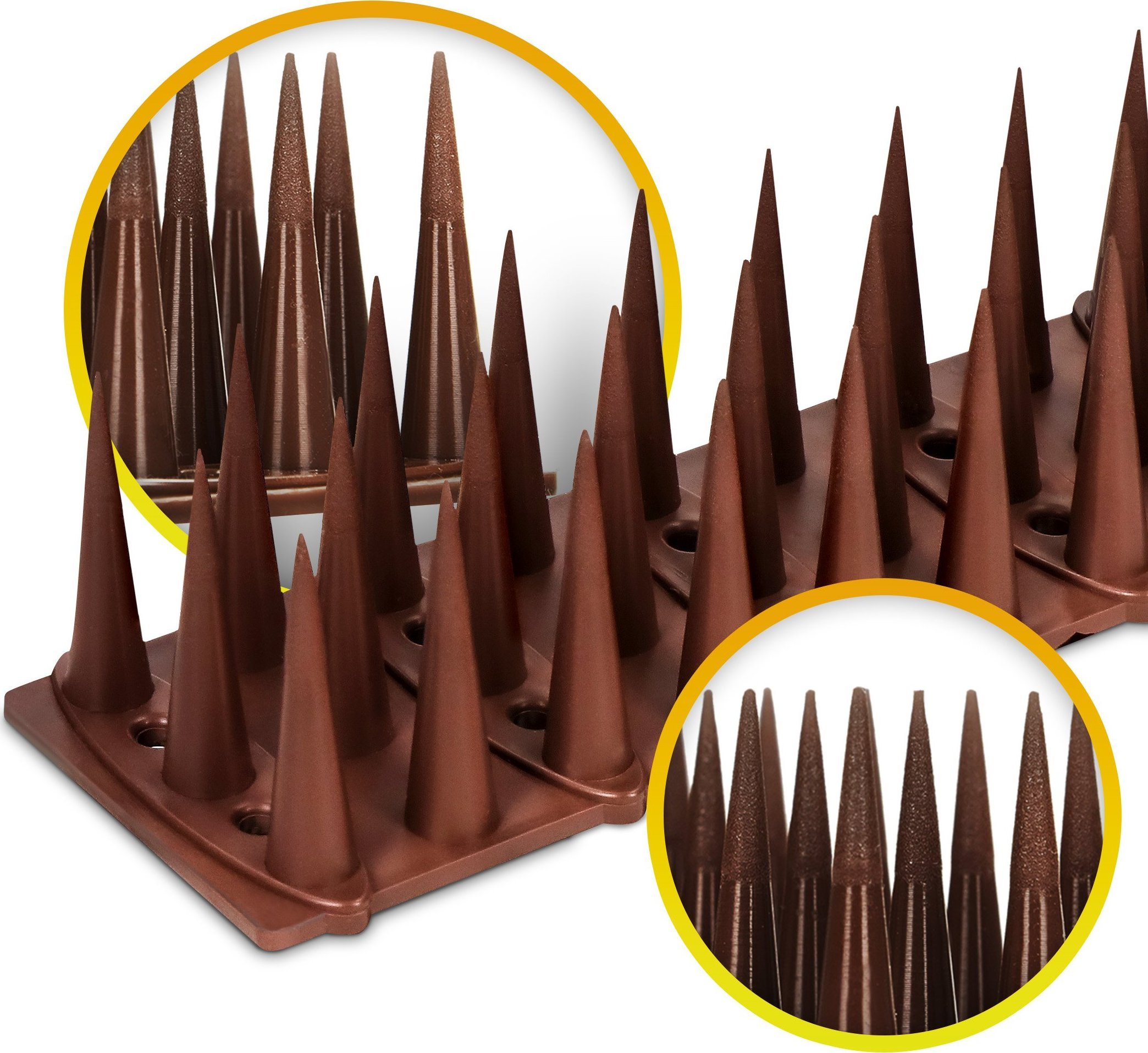 AVIK Wysokie Kolce na Ptaki Gołębie Listwa Kolce Przeciw Ptakom Gołębiom - 20 sztuk (łącznie 10,4m)