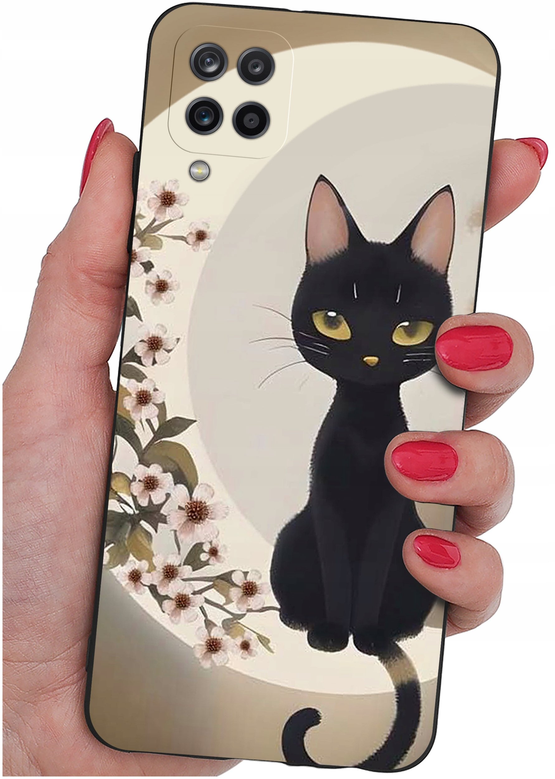 Etui do Samsung Galaxy A12|M12 WZORY |SILIKONOWE MATT CASE + SZKŁO 9H