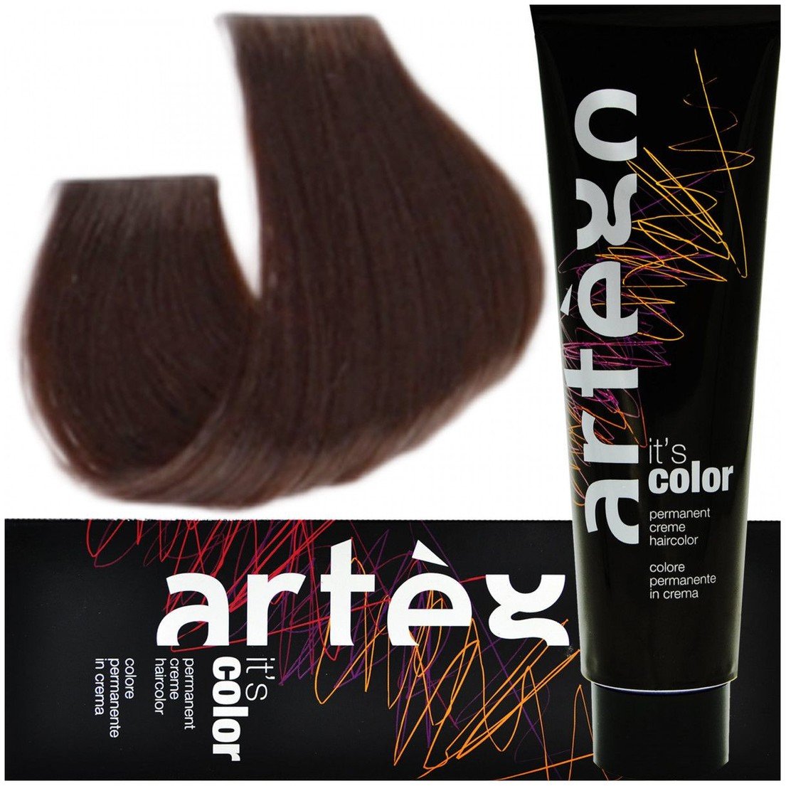 Artego Its Color Farba do włosów w kremie 150ml Jasny Złocisto Popielaty Brąz (5.31 - 5GA)