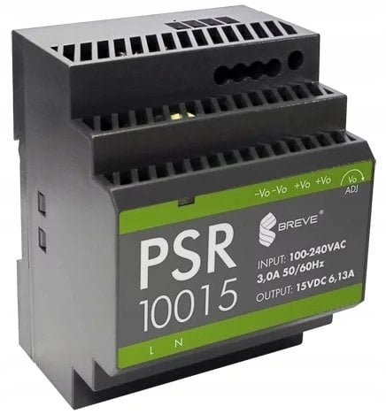 Zasilacz impulsowy PSR 10015 230/ 15VDC 6,13A na szynę DIN, Uzas: 85-264VACVAC, Ta70, 17000-1566