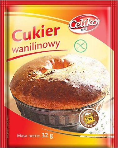 Celiko Cukier waniliowy bez glutenu Celiko, 32g