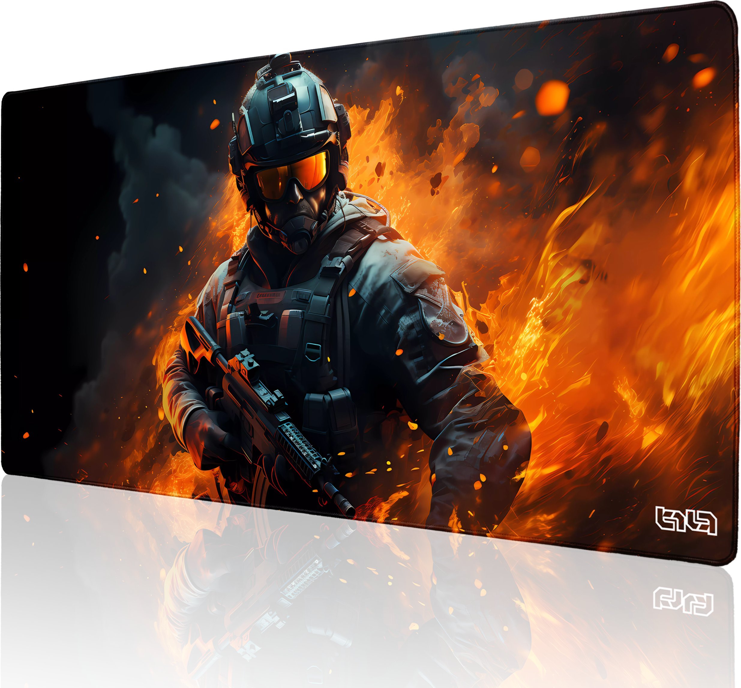 Podkładka Tilt PODKŁADKA GAMINGOWA Nowoczesna Wojna 100x50 TILT Dla gracza Na biurko