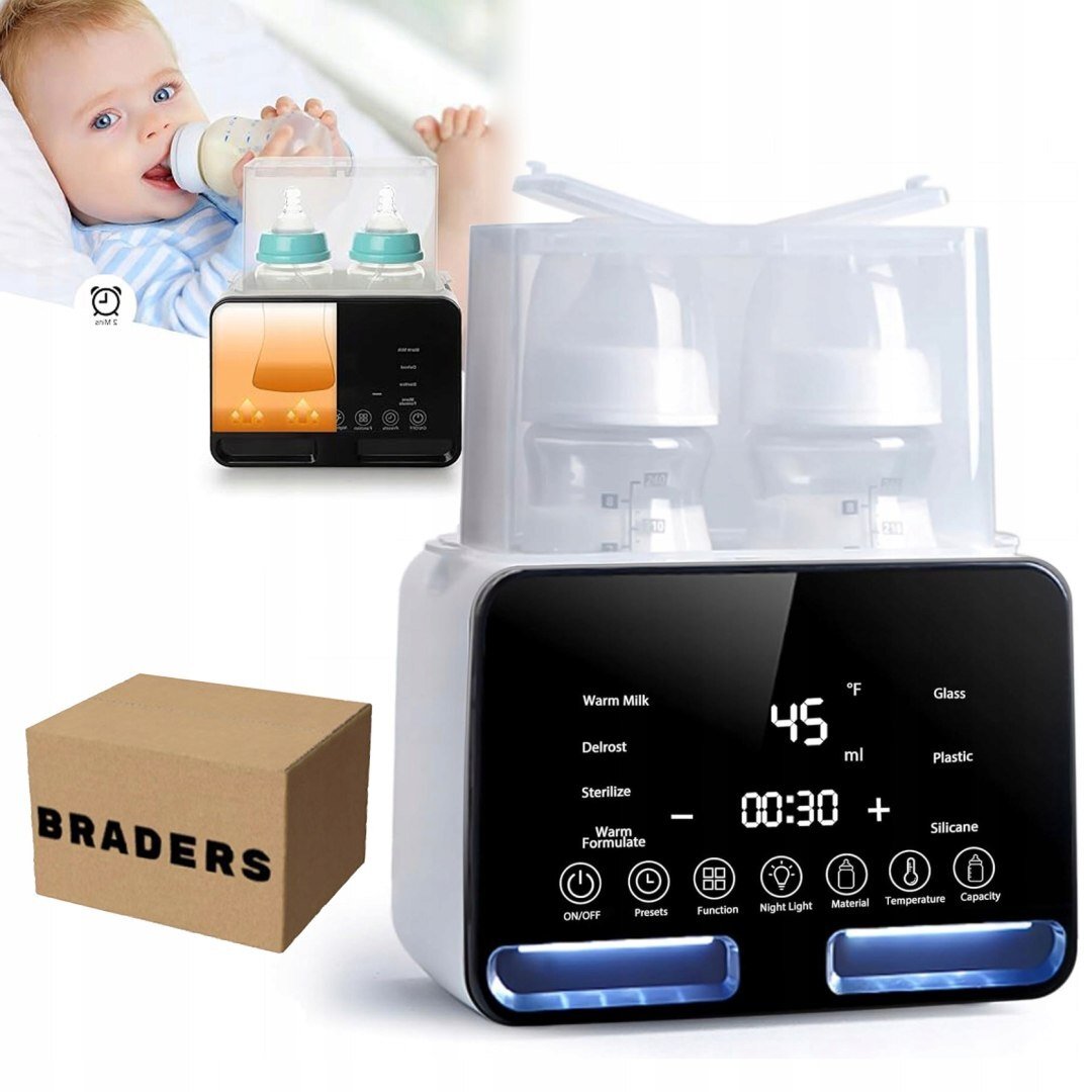 PODGRZEWACZ DO MLEKA I BUTELEK 7W1 - STERYLIZATOR, TERMOSTAT, LAMPKA NOCNA