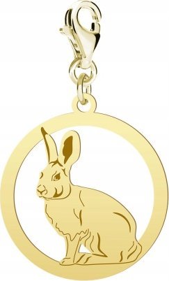 Radziszewska Jewellery Pozłacany Charms z ZAJĄCEM DEDYKACJA GRATIS