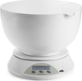 Waga kuchenna ADE Angelina z miską do 5 kg, 3 l, śred. 22 x 12 cm, biała