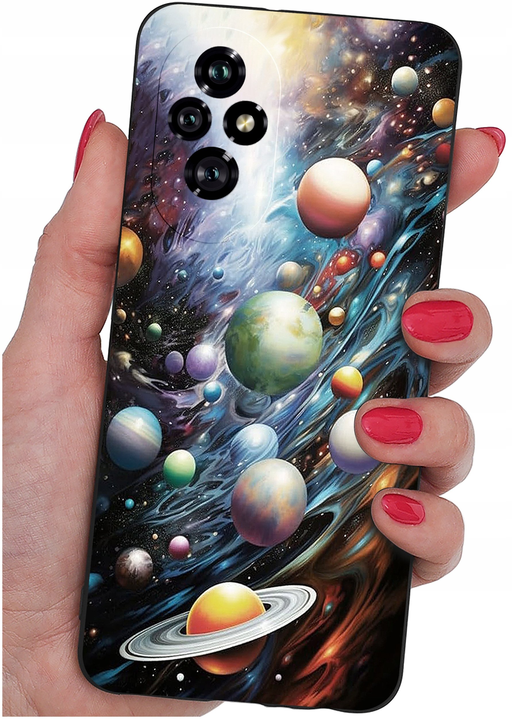 ETUI do Honor 200 5G | WZORY | SILIKONOWE MATT CASE + SZKŁO 9H