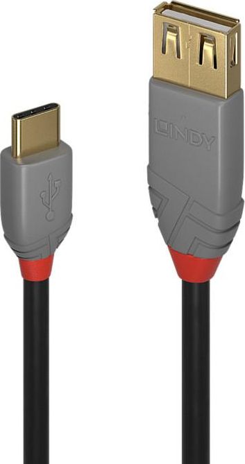 Adapter USB Lindy 36897 USB-C - USB Czarny (36897)