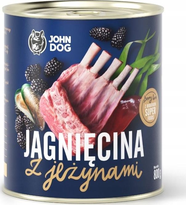John Dog Berry adult jagnięcina z jeżynami 800g