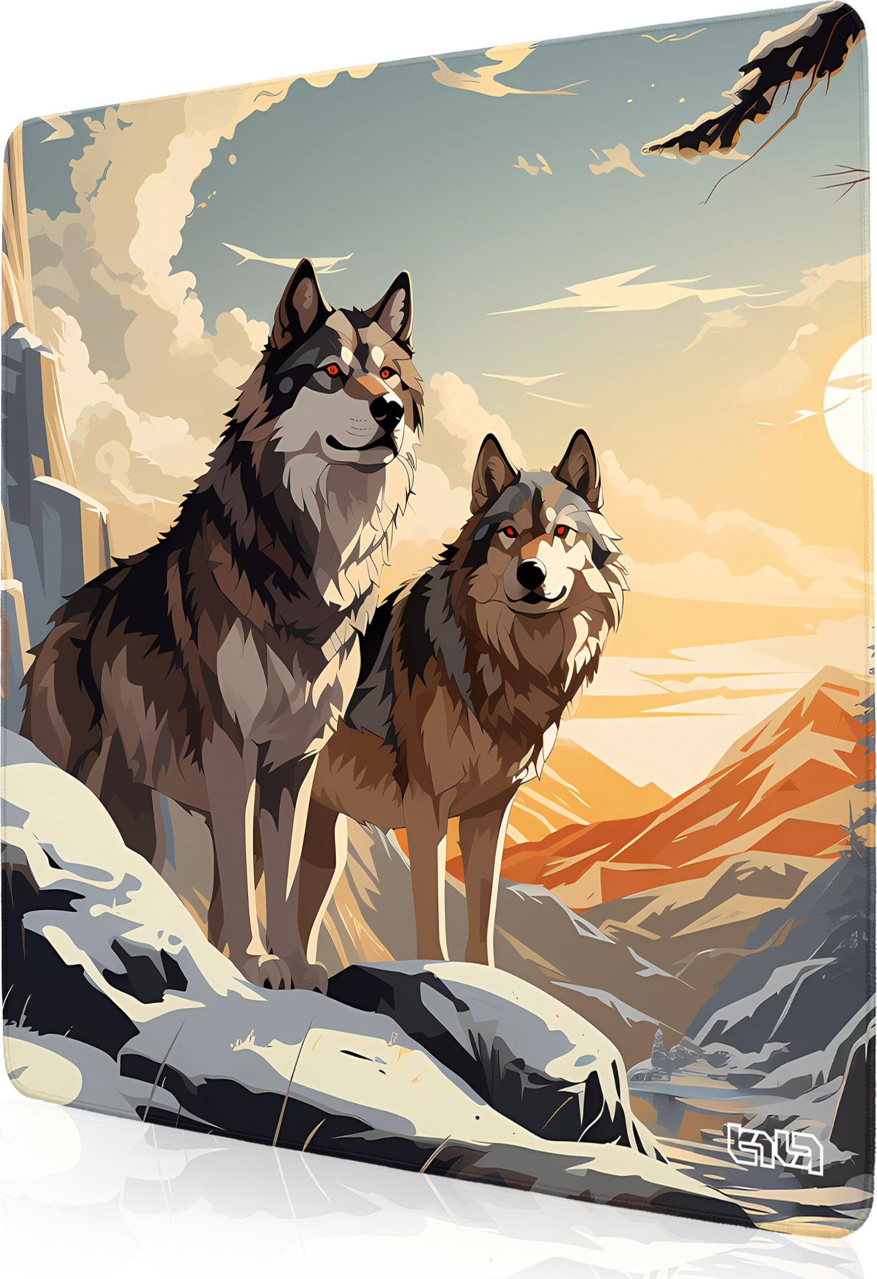 Podkładka Tilt PODKŁADKA POD MYSZKĘ XXL Wilcze Lądy 30x30 TILT Dla gracza Wytrzymała