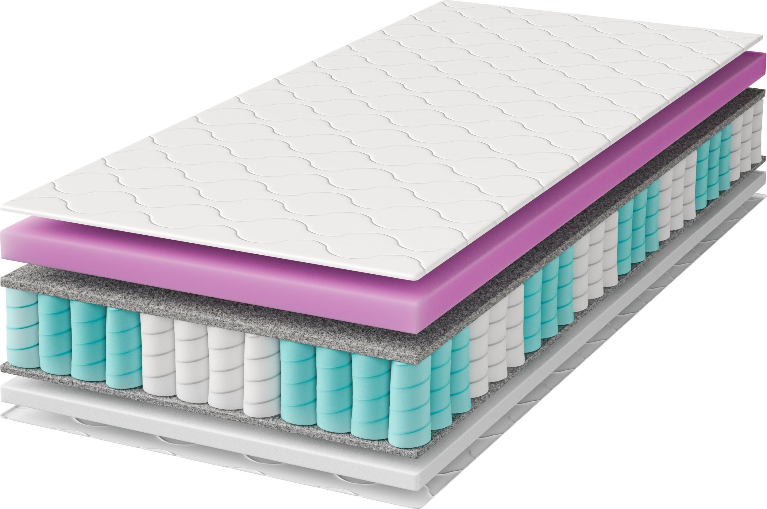 Tompol Materac 120x200 kieszeniowy z pianką Visco TIMO 17 cm z pokrowcem wygodny