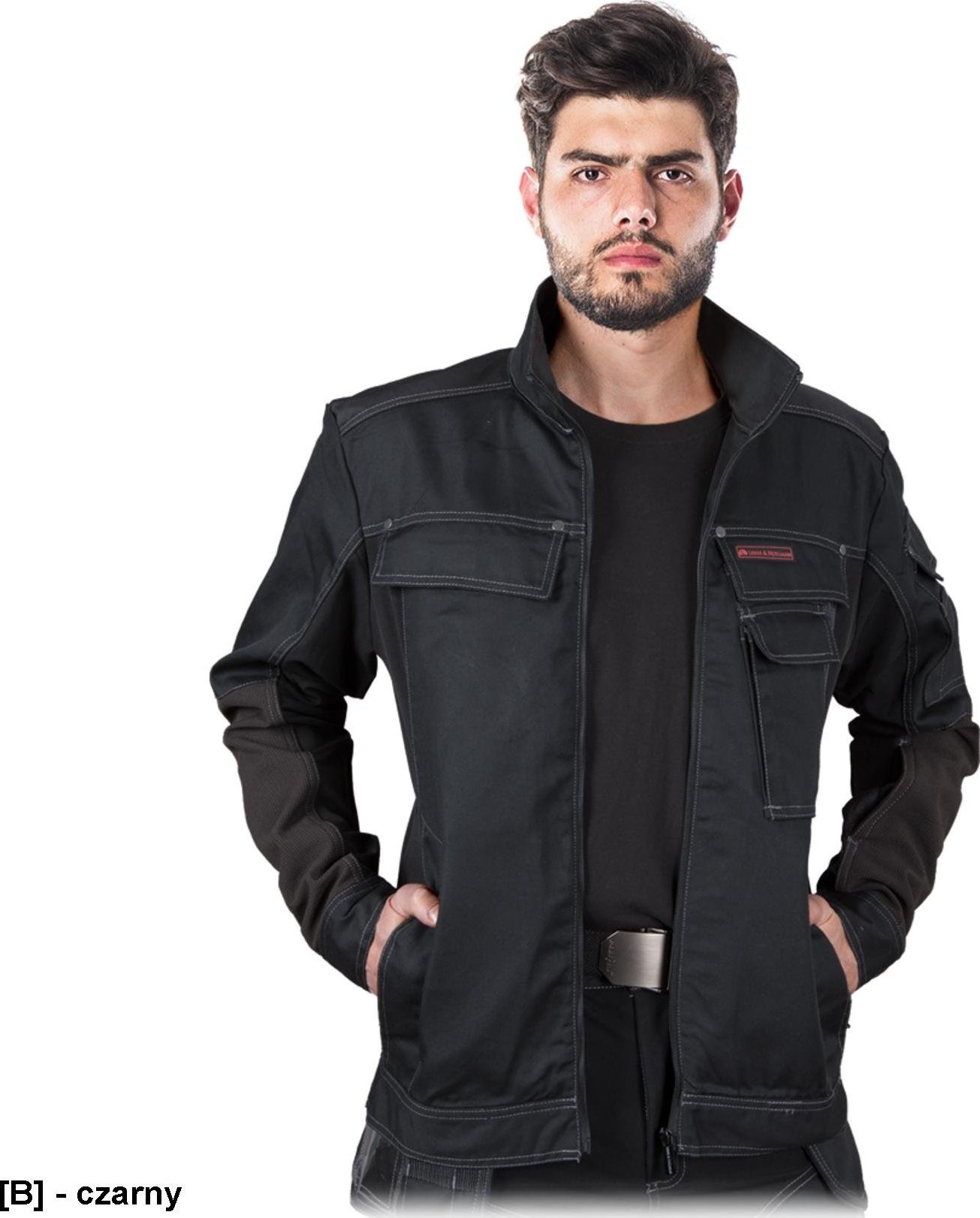 Leber&Hollman LH-FIXER-J - bluza ochronna FIXER, canvas 320 g/m2, zapicie suwak, stójka, 7 kieszeni, 65% poliester, 35% bawełna 2XL