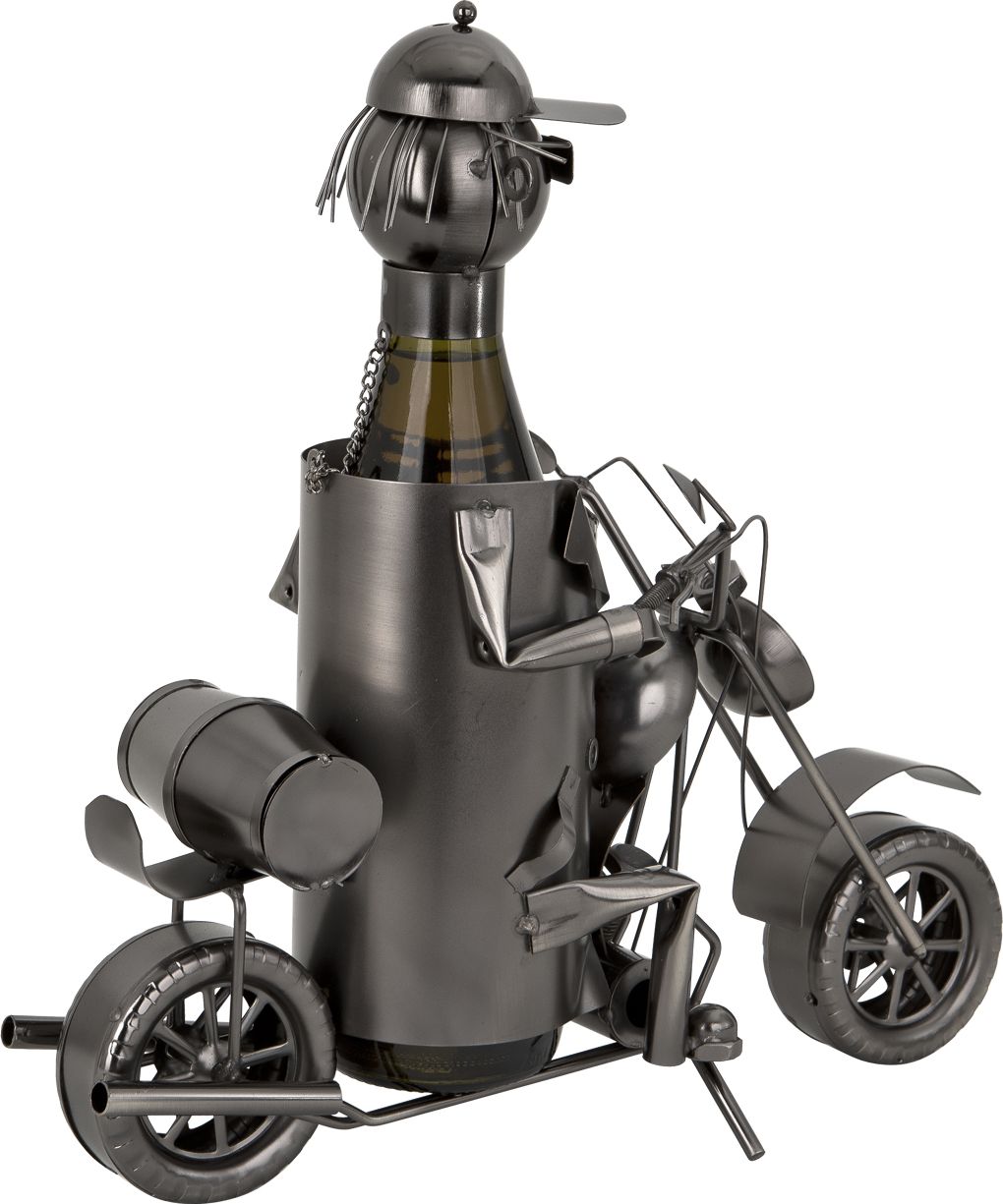 Witek Home Stojak na wino Motocyklista 1