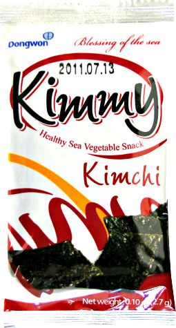 Dongwon Snacki z alg morskich Kimmy Kimchi 2,7g - Dongwon Yangban uniwersalny