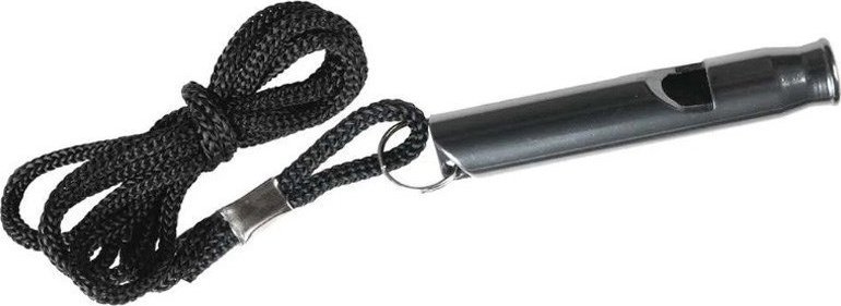 Gwizdek Przetrwania - Aluminium - Czarny-Black