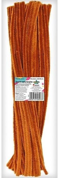 Druciki dekoracyjne 0,6x30cm średniobrązowe 50szt