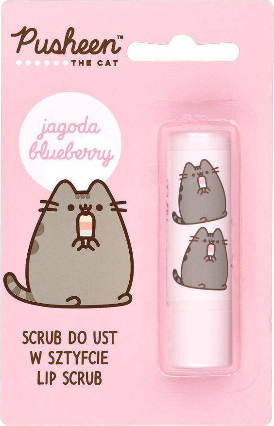 Pusheen Pusheen Lip Scrub peeling do ust w sztyfcie Blueberry 3.8g