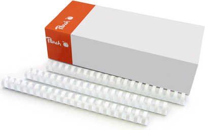 Peach Peach Binding Combs 20mm wh A4 100 pcs - PB420-01