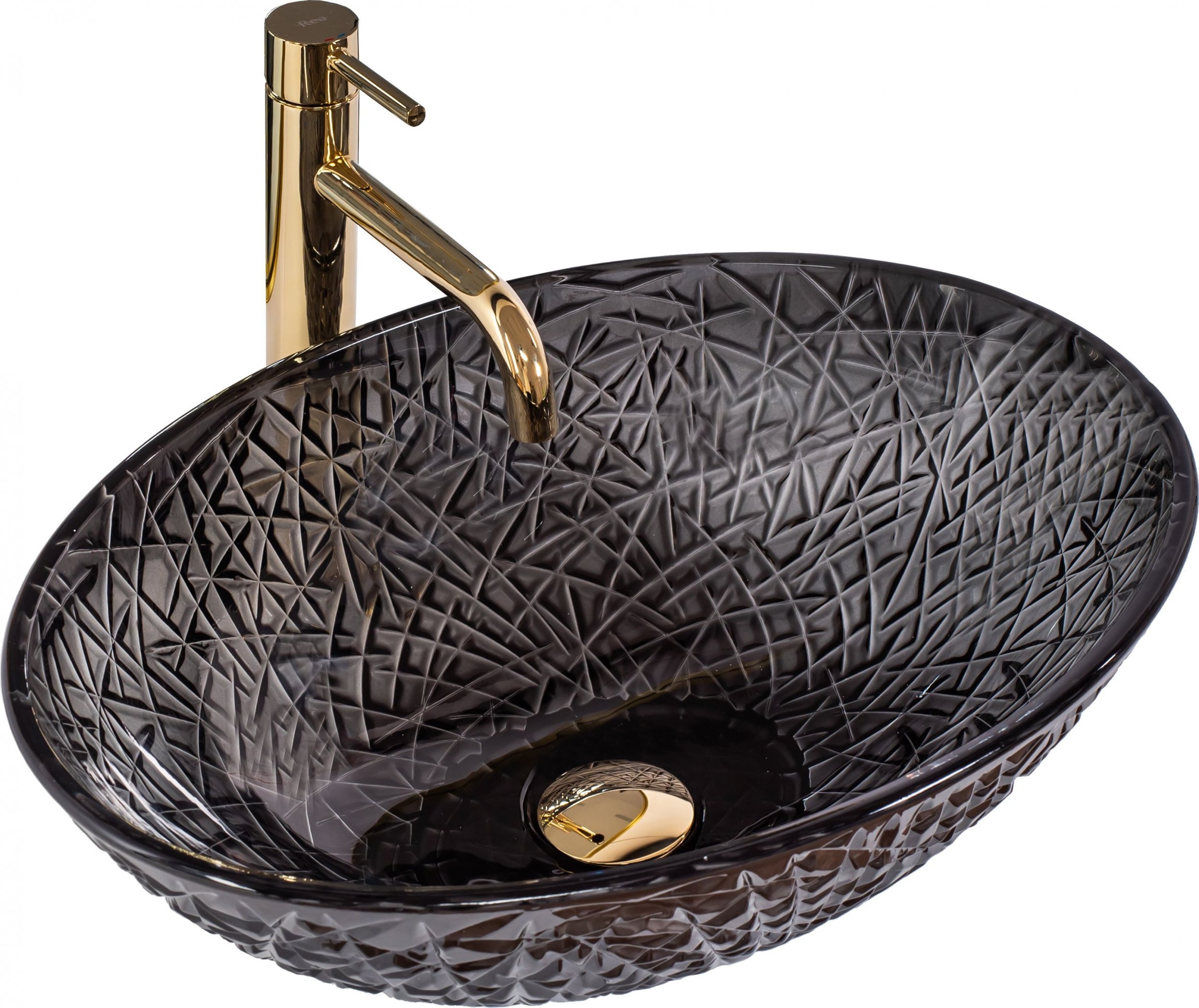 Umywalka Rea Umywalka nablatowa REA FROST BLACK