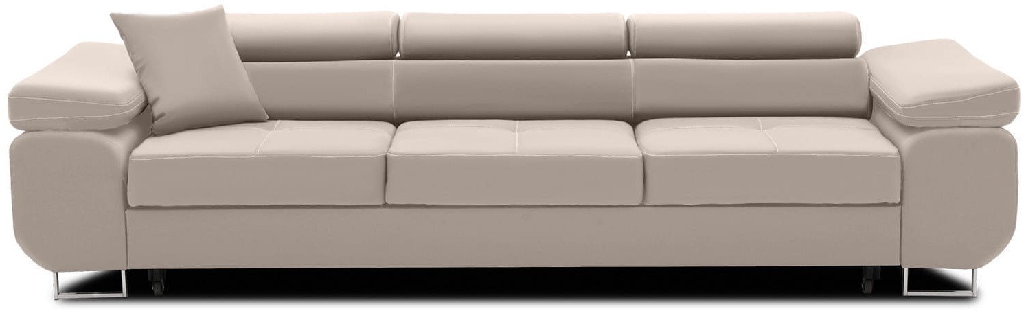 Rozkładana kanapa, Bellezza, 280x100x87 cm, beżowy