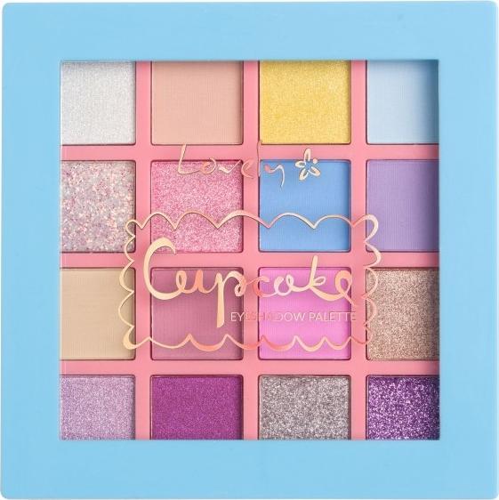 Lovely LOVELY_Cupcake Eyeshadow Palette paleta 16 cieni do powiek