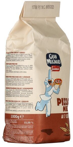 Mąka Farina Per Pizza Nera Ai 7 Cereali 1kg - Gran Mugnaio