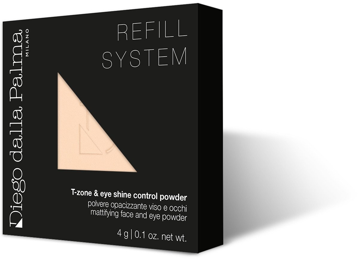 Diego Dalla Palma, T-zone & Eye Shine, Mattifying, Compact Powder, 344, Refill, 4 g For Women